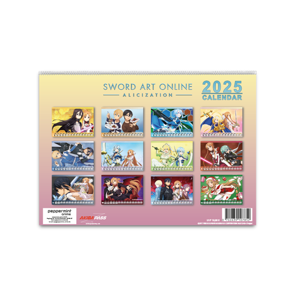 Sword Art Online - Alicization - Wandkalender 2025